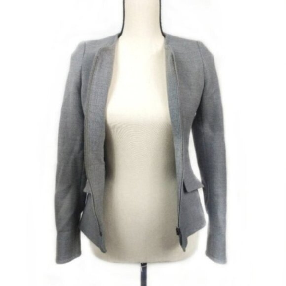 Brooks Brothers Double Weave Wool Stretch Gray Jacket 0 - Picture 2 of 4